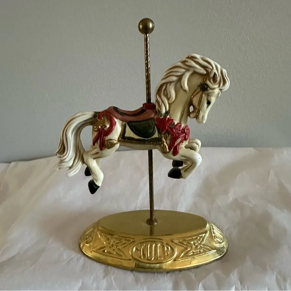 HOUSE of LLOYD Vintage CAROUSEL Porcelain HORSE Figurine 1990